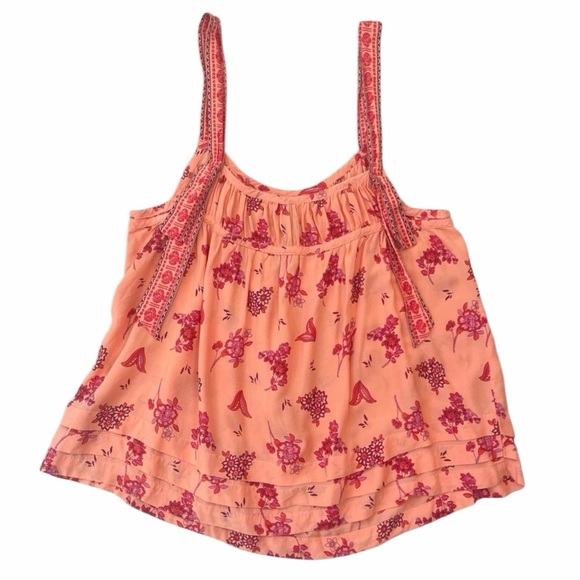 Anthropologie Clementine Floral Tiered
Babydoll Boho Lounge Tank Top size XL. - Picture 8 of 11